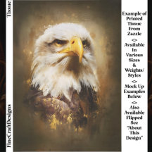 Majestic Bald Eagle, Oil Style Art EF5R Decoupage