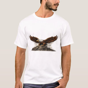 Majestic Bald Eagle on Rock Graphic T-Shirt