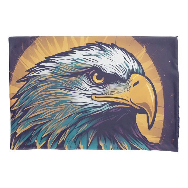 Majestic Bald Eagle Pillowcase (Front)