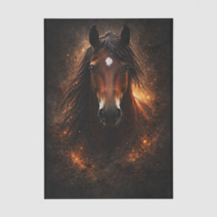 Majestic Bay Horse, Golden Glow FH2R Decoupage Tissue Paper