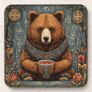 Majestic bear coaster
