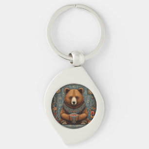 Majestic bear key ring