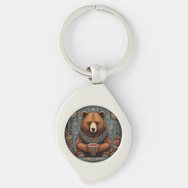 Majestic bear key ring (Front)
