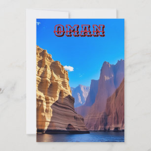 Majestic Beauty of Oman Flat Holiday Card