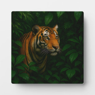 Majestic Bengal Tiger Jungle Portrait Wildlife Plaque