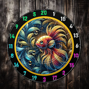 Majestic Betta Fish Game Board Dartboard