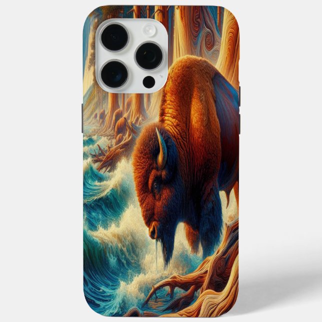 majestic bison stands tall  Case-Mate iPhone case (Back)