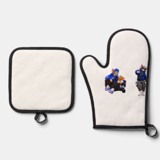 Majestic Black Horse Silhouette Coffee Mug Oven Mitt & Pot Holder Set