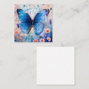 Majestic Blue Butterfly Art Card