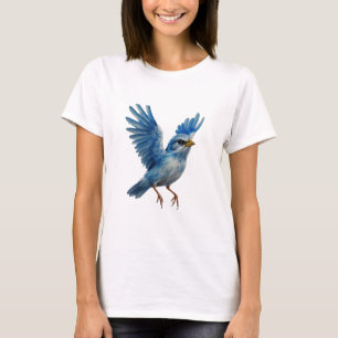 Majestic Bluebird in Flight T-Shirt
