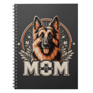 Majestic Bond: Gee Vaucher German Shepherd Dog Mum Notebook