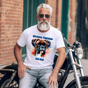 Majestic Boxer Dog Honours Purebred Day T-Shirt
