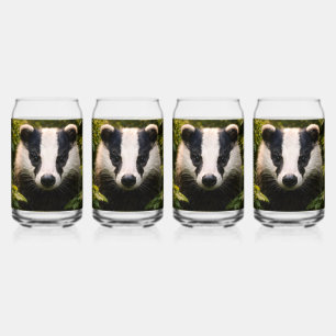 Majestic British badger highball Can Glass