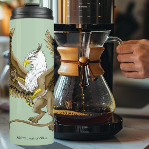 Majestic Brown Fantasy Griffin Mythical Gryphon Thermal Tumbler