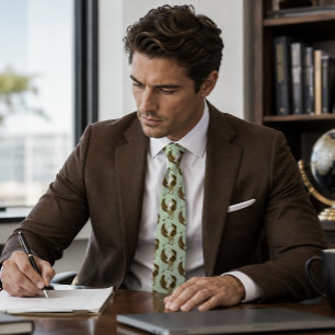 Majestic Brown Fantasy Griffin Mythical Gryphon Tie