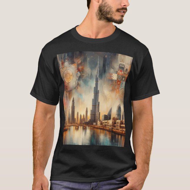  Majestic Burj Khalifa  T-Shirt (Front)