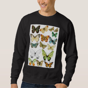 Majestic Butterfly  Blue Butterflies Morpho Sweatshirt