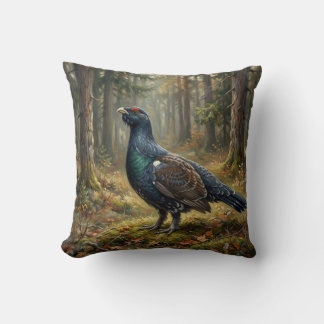 Majestic Capercaillie Art Cushion