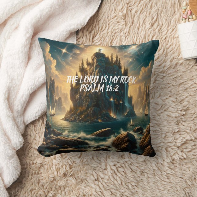 Majestic Castle Rising THE LORD IS MY ROCK Cushion (Blanket)