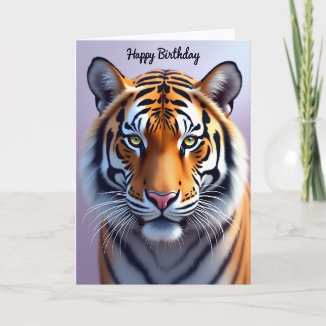Majestic Cat Celebration Card (Front)