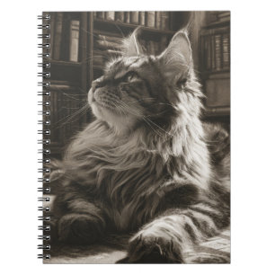 Majestic Cat Library Notebook