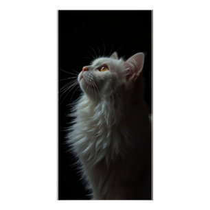 Majestic Cat Portrait Strength & Royal Confidence Poster
