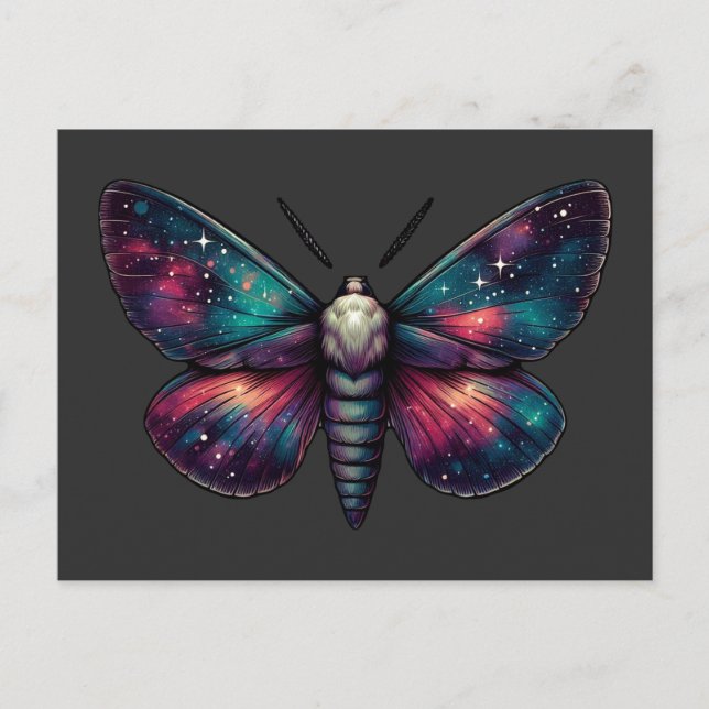 Majestic Celestial Moth - Space Mystic Postcard (Front)