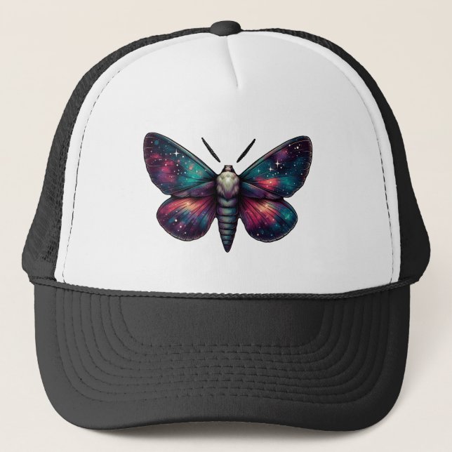 Majestic Celestial Moth - Space Mystic Trucker Hat (Front)