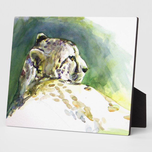 Majestic Cheetah Plaque (Side)