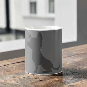Majestic Chihuahua on Stone Grey Coffee Mug