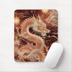 Majestic Chinese Dragon Mouse Pad