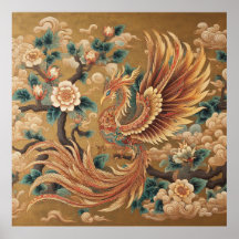 Majestic Chinese Phoenix – Traditional Myth Art 