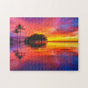 Majestic Clouds & Reflection Jigsaw Puzzle