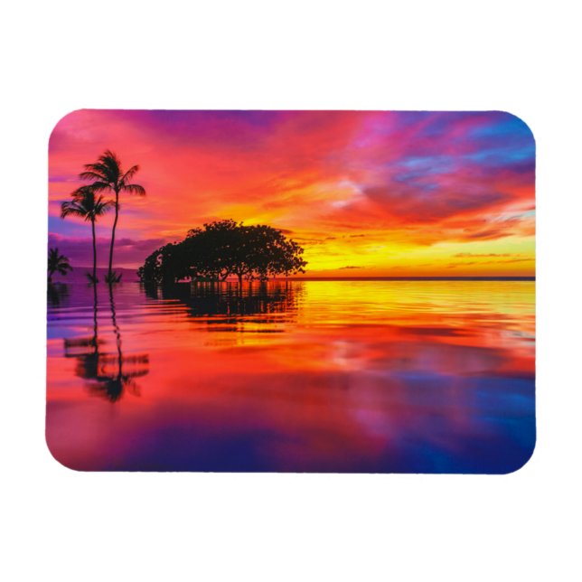 Majestic Clouds & Reflection Magnet (Horizontal)
