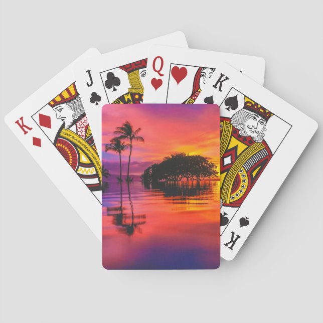 Majestic Clouds & Reflection Playing Cards (Back)