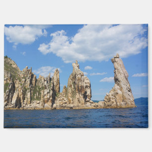Majestic Coastal Spires – Triozyorye, Sea of Japan Magnet