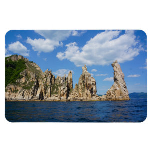 Majestic Coastal Spires – Triozyorye, Sea of Japan Magnet