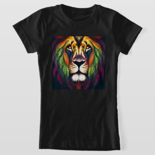 Majestic Colorful King Lion T-Shirt