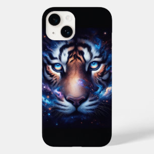 Majestic Cosmic Tiger Portrait Galaxy Nebula Space Case-Mate iPhone 14 Case