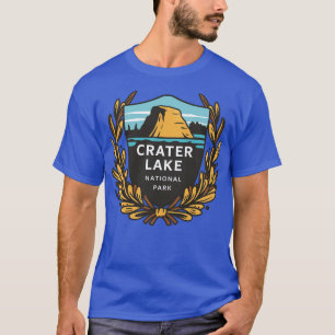 Majestic Crater Lake National Park Badge T-Shirt