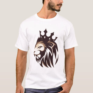 Majestic Crown Lion Graphic Men’s T-Shirt