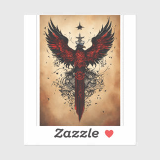 Majestic Crystal Eagle T-Shirt Design