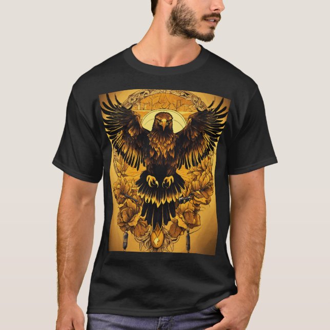 Majestic Crystal Eagle T-Shirt Design (Front)
