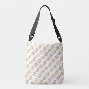 Majestic Cuddly Cat with a Crown Crossbody Bag