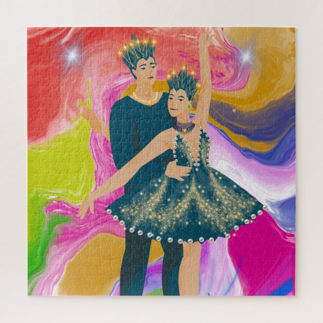 Majestic Dance of Colours Jigsaw Puzzle (Vertical)