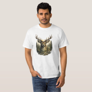 Majestic Deer Forest Adventure Nature T-Shirt