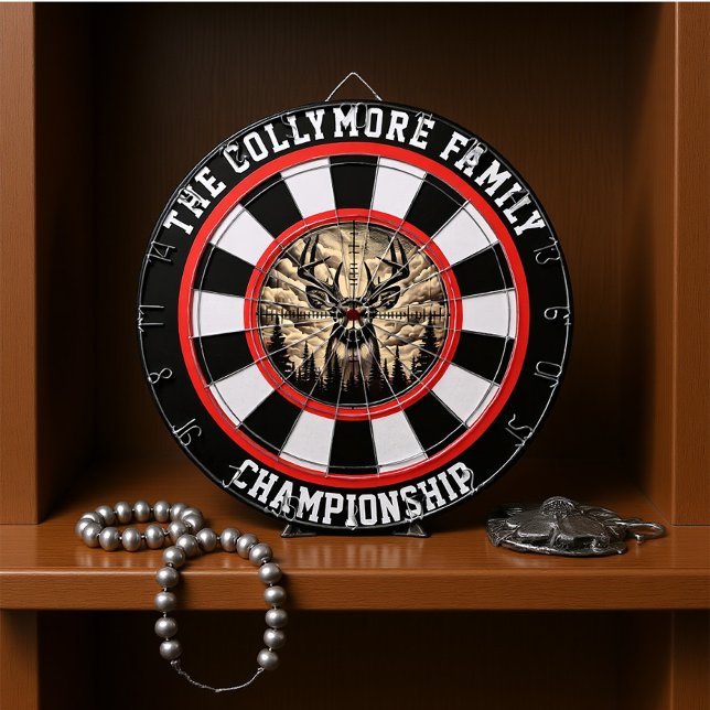 Majestic Deer in Forest Art Design Dartboard (Creator Uploaded)