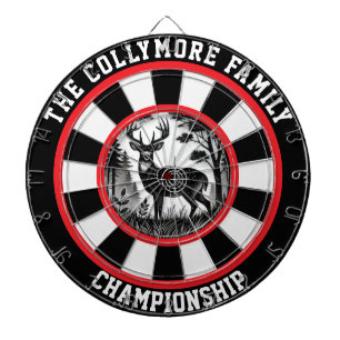 Majestic Deer in Forest Design Dartboard