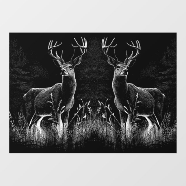 Majestic Deer in the Wilderness – Black&White Art (Sheet)