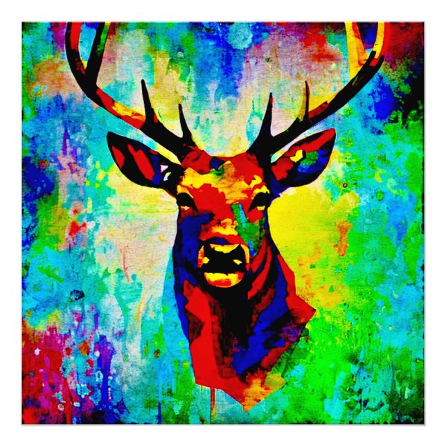 majestic deer photo print (Front)